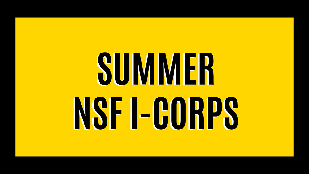 Summer Session NSF I-Corps promotional image