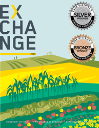 Cover of the 2020 issue of Exchange magazine