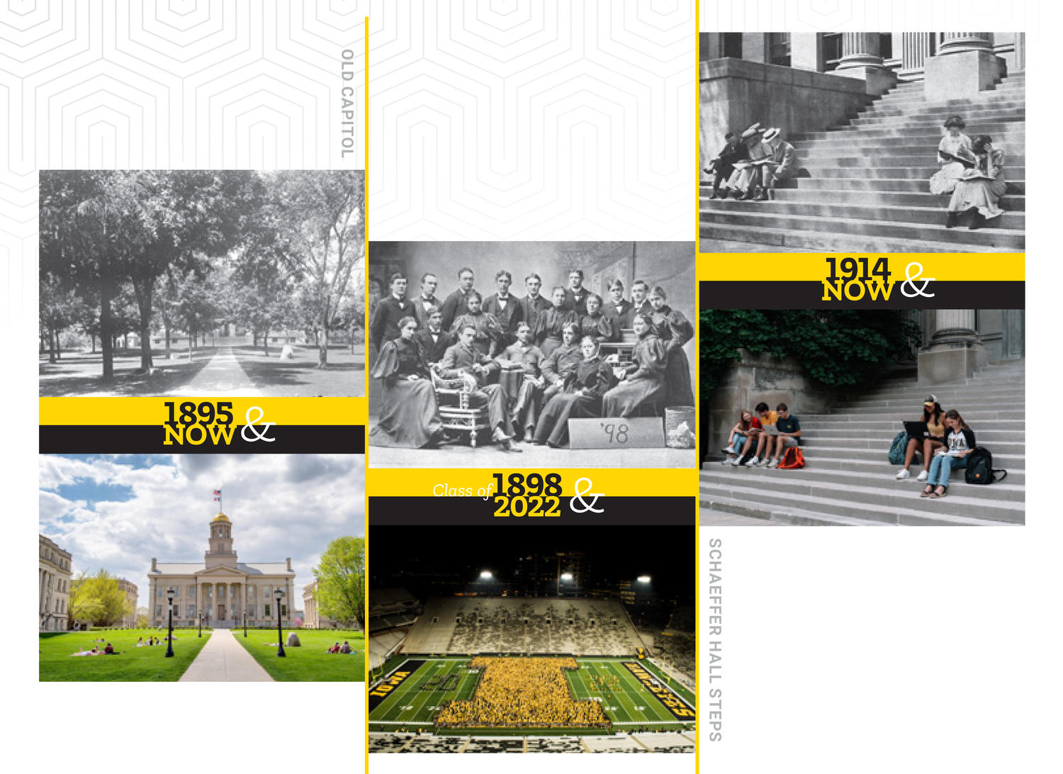 Then and now pictures of campus 1