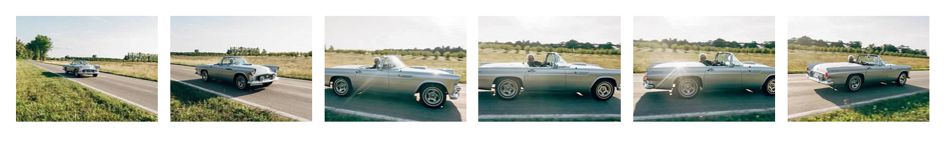 Bill Swift driving his Ford Thunderbird.