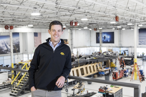 Brad Downes in the Boom Supersonic hangar