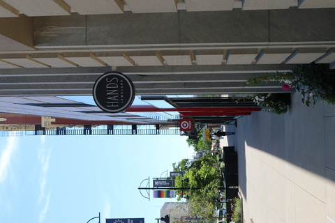 The Hands Jewelers sign on Washington Street