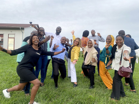 Mandela Washington Fellows with Dean Amy Kristof-Brown