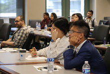 Attendees of the Future BAProf workshop listen intently