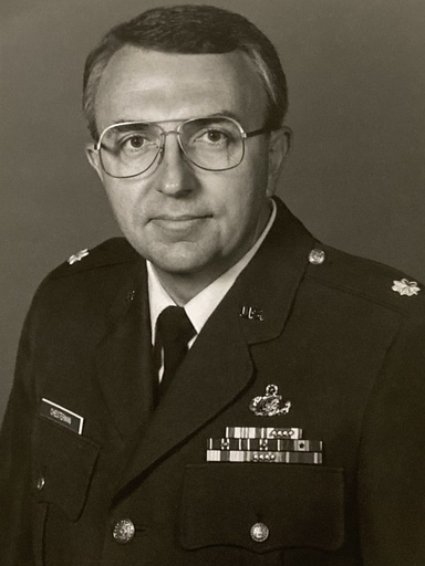 Patrick Chesterman portrait wearing Air Force Uniform