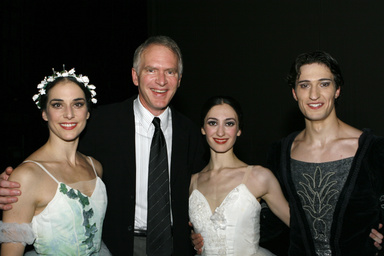 Chuck Swanson with Joffrey Ballet dancers