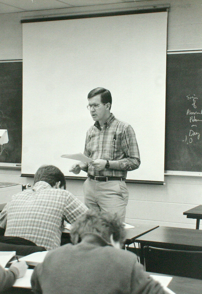 Dan Collins teaching early in his career