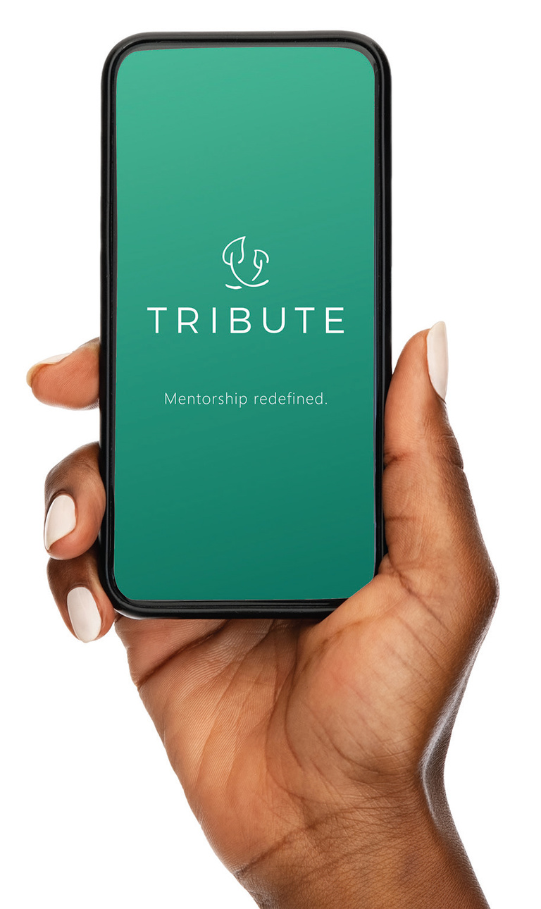 Tribute app open on a smartphone