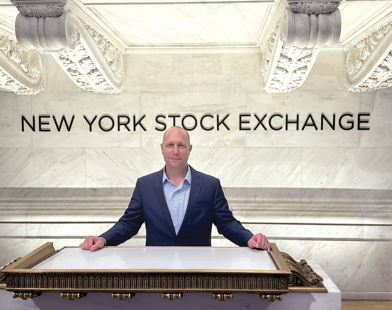Seth Rosenthal at the New York Stock Exchange