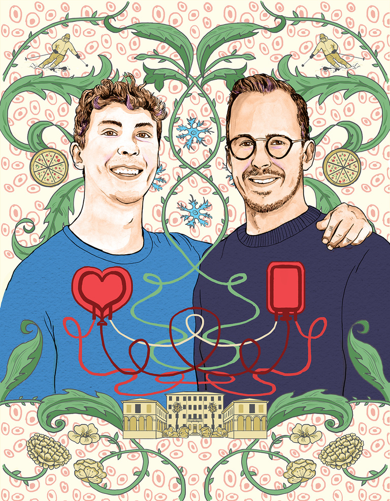 Illustration of Ethan Wattleworth and Hannes Weissensteiner
