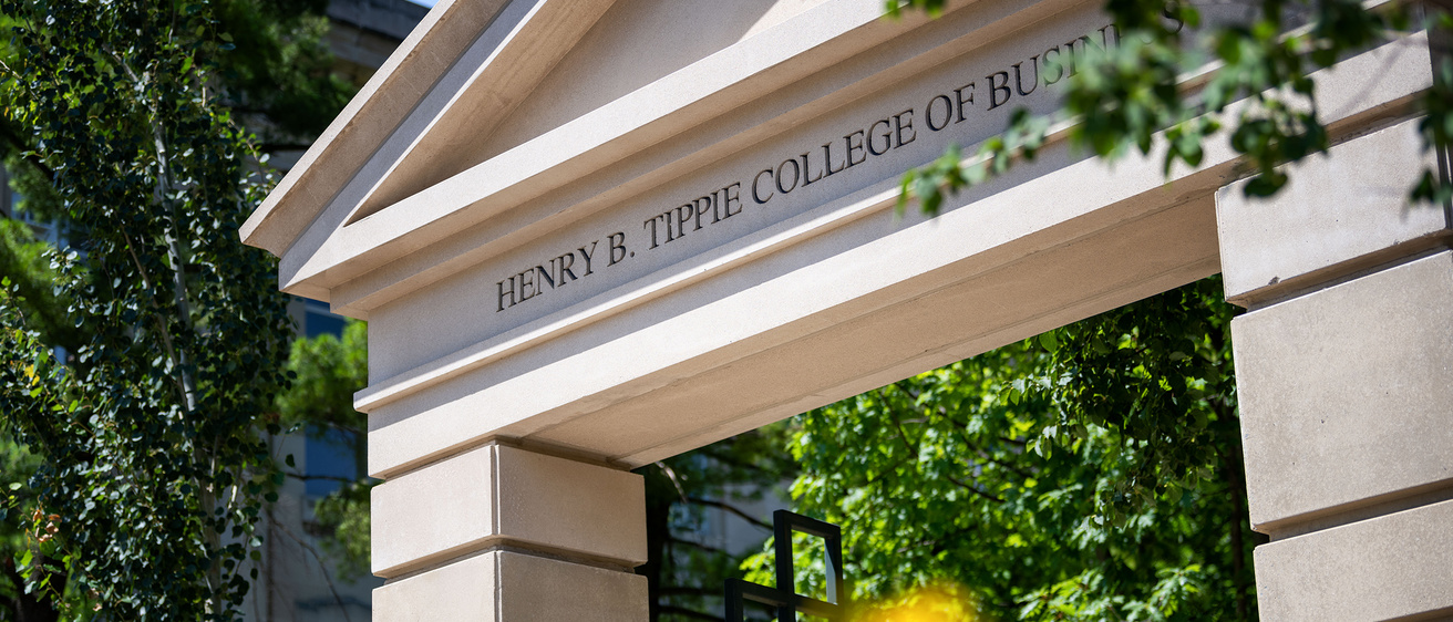 arch that says Henry B. Tippie College of Business