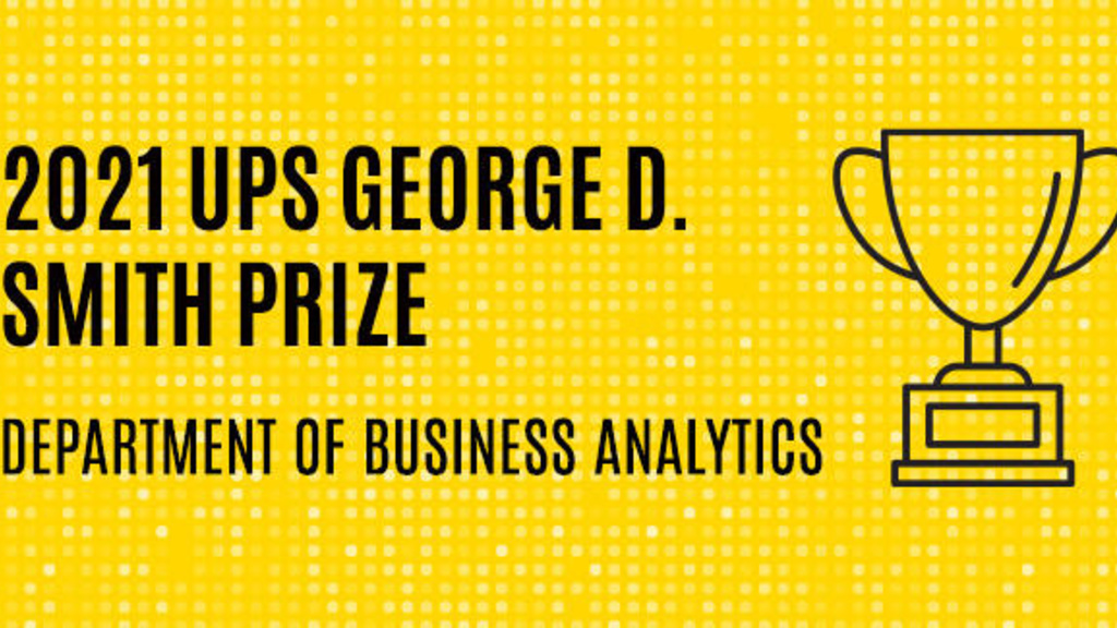2021 UPS George D. Smith Prize