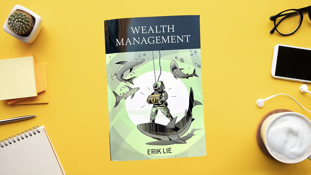Wealth Managment book on tabletop