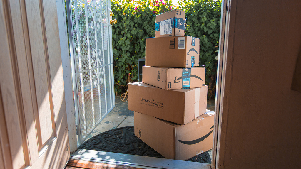 stack of packages